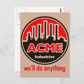 briefkaart van de officiële acme - industrie (Voorkant / Achterkant)