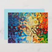 Briefkaart van de olieramp met de regenboog (Voorkant / Achterkant)