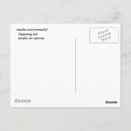 Briefkaart van de openingswet (Achterkant)