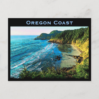 Briefkaart van de oregonkusten
