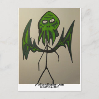 briefkaart van de oudere god