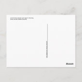 Briefkaart van de paard getrokken wagen (Achterkant)