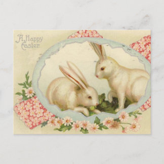 Briefkaart van de Paasdag Bunny Holiday
