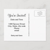 Briefkaart van de Partij voor de opwarming van de  (Achterkant)