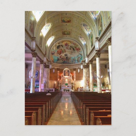 Briefkaart van de Pompeii-kerk (Voorkant)