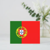 Briefkaart van de Portugese vlag (Staand voorkant)