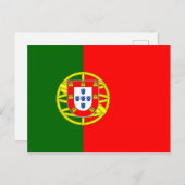 Briefkaart van de Portugese vlag (Voorkant / Achterkant)
