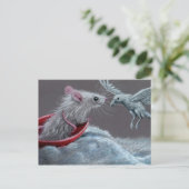 Briefkaart van de Raaf van de rat het Witte (Staand voorkant)