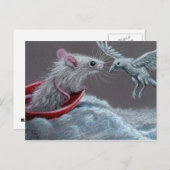 Briefkaart van de Raaf van de rat het Witte (Voorkant / Achterkant)