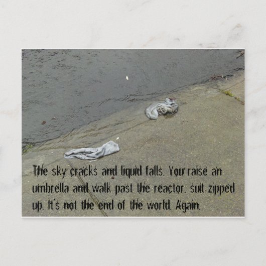 Briefkaart van de Rainpocalypse #2 van de Post-Apo (Voorkant)