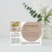 Briefkaart van de Rubarb-roamkake Recipe (Staand voorkant)