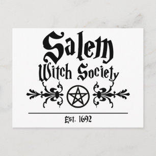 Briefkaart van de Salem Witch Society