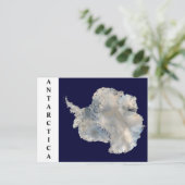 Briefkaart van de satelliet Antarctica Afbeelding (Staand voorkant)