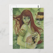 Briefkaart van de schatkist van Mermaid (Voorkant / Achterkant)