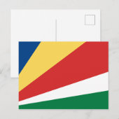 Briefkaart van de Seychellen (Voorkant / Achterkant)