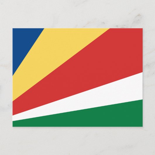 Briefkaart van de Seychellen (Voorkant)