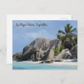 Briefkaart van de Seychellen La Digue (Voorkant / Achterkant)
