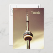 Briefkaart van de toronto CN-toren (Voorkant / Achterkant)