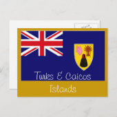 Briefkaart van de Turks- en Caicoseilanden (Voorkant / Achterkant)