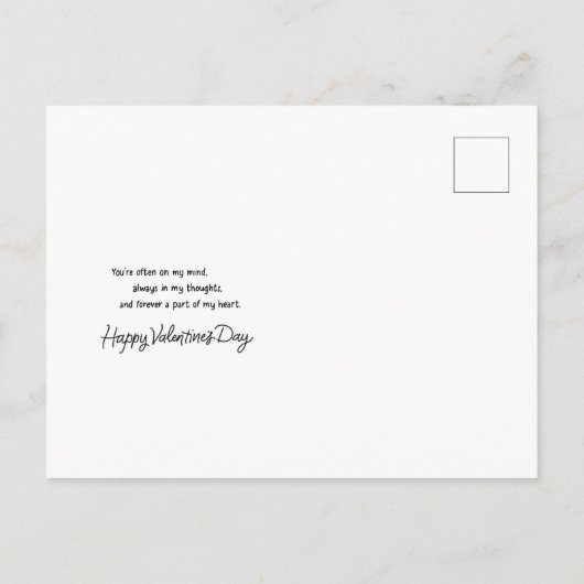 Briefkaart van de valentijn (Achterkant)