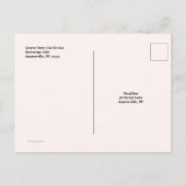 Briefkaart van de verkoop van Garage (Achterkant)