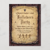  Briefkaart van de Victoriaans Gothic Halloween Pa (Voorkant)