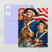 Briefkaart van de vierde Amerikaanse revolutie va (Voorkant / Achterkant)