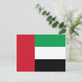 Briefkaart van de vlag van de Verenigde Arabische (Staand voorkant)