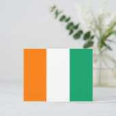 Briefkaart van de vlag van Ivoorkust (Staand voorkant)