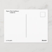 Briefkaart van de vuurtoren van duif (Achterkant)