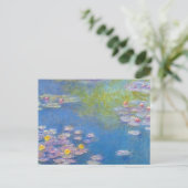 Briefkaart van de Waterlelies van Monet het Gele (Staand voorkant)