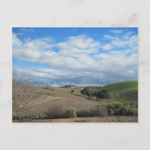 Briefkaart van de werf van Paso Robles in januari