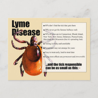 Briefkaart van de ziekte van Lyme