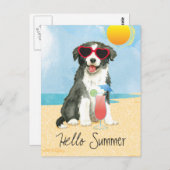 Briefkaart van de zomergrensligging (Voorkant / Achterkant)