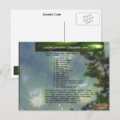 Briefkaart van de Zucchini Chocolate Cake van Loui (Voorkant / Achterkant)