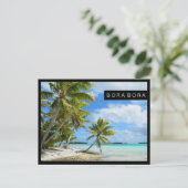 Briefkaart van de zwarte kuststrook van de Stille (Staand voorkant)