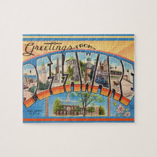 Briefkaart van Delaware Legpuzzel