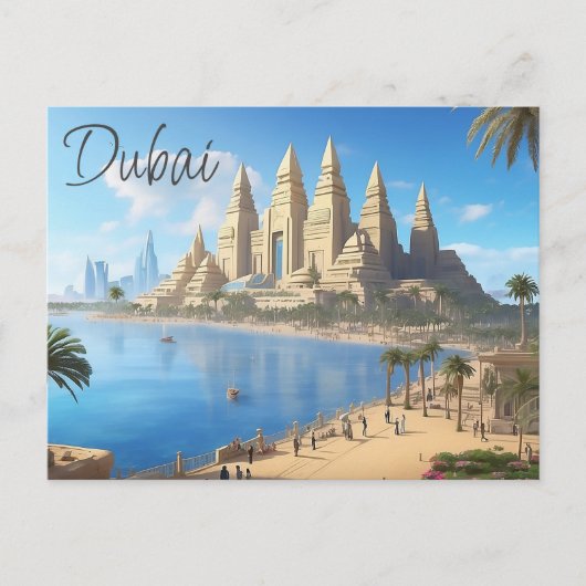 Briefkaart van Dubai (Voorkant)