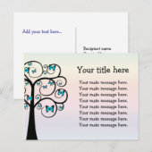 Briefkaart van een prachtige vlinderboom (Voorkant / Achterkant)