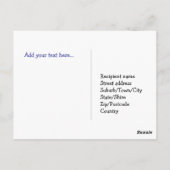 Briefkaart van een prachtige vlinderboom (Achterkant)