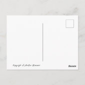 Briefkaart van een uil (Achterkant)