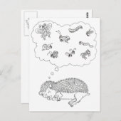 Briefkaart van Egel Dreams (Voorkant / Achterkant)