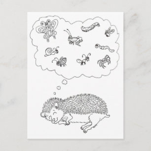 Briefkaart van Egel Dreams