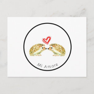 Briefkaart van Egel Love