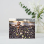 Briefkaart van eikelveer (Staand voorkant)