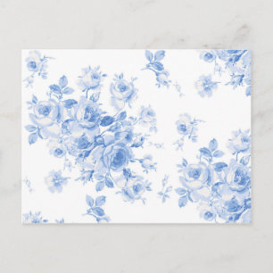 Briefkaart van Emily Summer Rozen in blauwbes