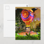 Briefkaart van Floral Hot Air (Voorkant / Achterkant)