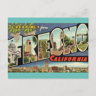 Briefkaart van Fresno Ca.