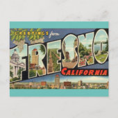 Briefkaart van Fresno Ca. (Voorkant)
