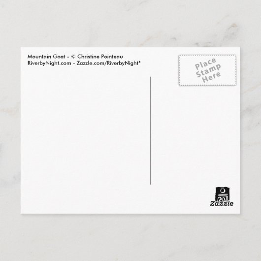 Briefkaart van gebergte (Achterkant)